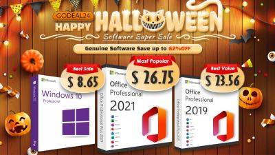 Happy Halloween: Cheap Lifetime Keys For Office 2021 Pro ($26.75), Windows 11 Pro ($11.69) And 10 Pro ($8.65) - wccftech.com