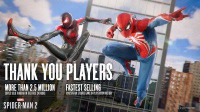 Marvel’s Spider-Man 2 sold over 2.5 million copies in first 24 hours - gematsu.com