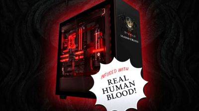 Blizzard's latest stunt asks Diablo 4 players to donate 666 quarts of blood, then goes full demon by offering a PC 'infused' with real human blood - pcgamer.com - Usa - county Cross - Diablo