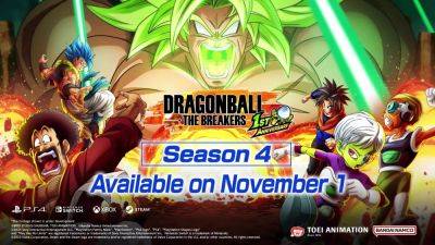 Dragon Ball: The Breakers Season 4 launches November 1 - gematsu.com - Britain - Japan - Launches
