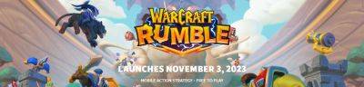 Warcraft Rumble Launches November 3rd - Pre Registrations Available - wowhead.com - Launches