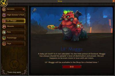 Lil’ Maggz - New WoW Shop Pet Now Available - wowhead.com