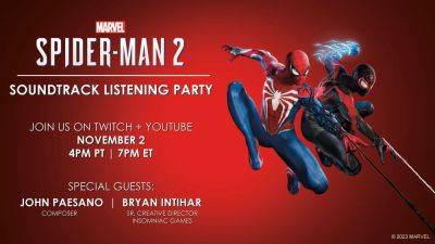 Marvel’s Spider-Man 2 Soundtrack Listening Party streaming Nov 2 - blog.playstation.com - city Hollywood
