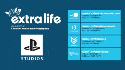Join PlayStation Studios for Extra Life 2023 livestream gaming and fundraising - blog.playstation.com - Canada - county San Diego - city Santa Monica