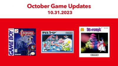 Game Boy and NES – Nintendo Switch Online add Castlevania Legends, DEVIL WORLD, and The Mysterious Murasame Castle - gematsu.com - Britain - Japan