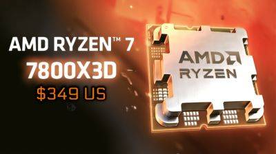 AMD’s Best Gaming CPU, The Ryzen 7 7800X3D, Is Now Available For $100 US Less at $349 - wccftech.com - Usa - Eu