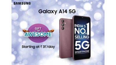 #GiftTheAwesome Samsung Galaxy A14 5G at a special price starting at just ₹31 per day - tech.hindustantimes.com - India