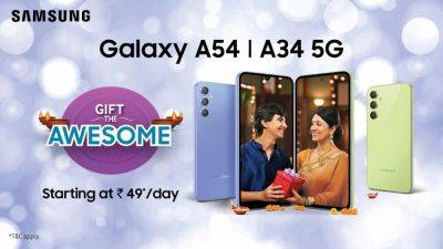 Five reasons to #GiftTheAwesome Galaxy A54 5G and Galaxy A34 5G this festive season - tech.hindustantimes.com