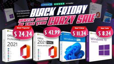 Black Friday 2023 Early Sale: Lifetime Office 2021 Only $24.24, Windows 10 And Windows 11 Pro As Low As $6! - wccftech.com