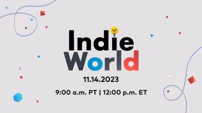 Nintendo Indie World Showcase set for November 14 - gematsu.com