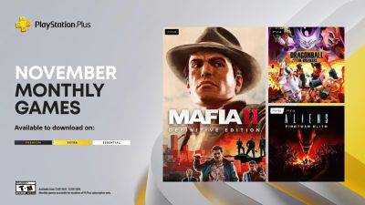 PS Plus November Games Include Mafia II: Definitive Edition and Aliens: Fireteam Elite - wccftech.com