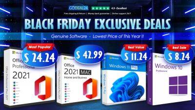 Last Week Left! Godeal24 Black Friday Deal: Windows 11 For $11.24 And Lifetime Office 2021 From $14.85 - wccftech.com