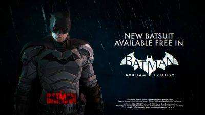 The Batman's Robert Pattinson Suit Will Come With Arkham Trilogy On Switch - gameinformer.com