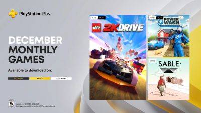 PlayStation Plus Monthly Games for December: Lego 2K Drive, Powerwash Simulator, Sable - blog.playstation.com - Japan