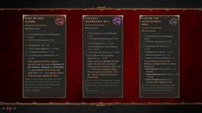Diablo 4 – Malignant Rings Arrive on November 7th, New Details Revealed - gamingbolt.com - Diablo