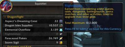 Flightstones Resetting on Patch 10.2 Launch - Converted to Gold - wowhead.com