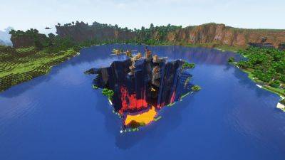 This catastrophic, lava-spewing Minecraft world is such a disaster that it only happens once every 500 million seeds - gamesradar.com