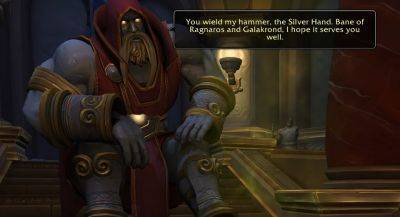 Special Dialogue from Keeper Tyr Recognizing His Famous Weapons - wowhead.com - county Hall