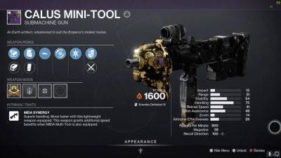 Destiny 2 players need to get five Calus Mini Tools from Xur this weekend - pcinvasion.com
