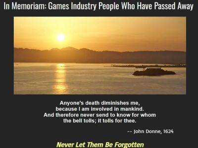 Don Daglow memorializes those we lost in the game industry - venturebeat.com - county Wake - county Casey