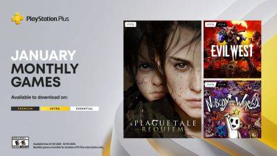 PlayStation Plus Monthly Games for January: A Plague Tale: Requiem, Evil West, Nobody Saves the World - blog.playstation.com - Usa