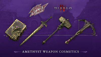 Get Your Amethyst Weapon Cosmetics - Diablo 4 Mountain Dew Promo - wowhead.com - Diablo