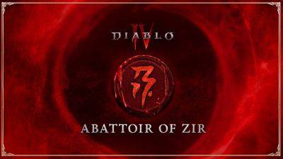 Diablo 4 Patch 1.2.3 - Abattoir of Zir is Now Live! ~1 GB Update - wowhead.com - Diablo