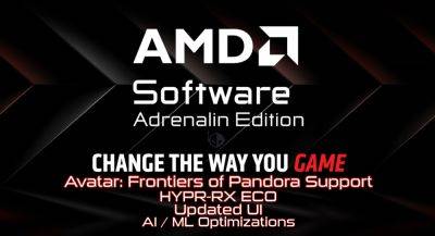 AMD Adrenalin 23.12.1 Radeon GPU Driver Adds Avatar: Frontiers of Pandora Support, HYPR-RX Eco Mode & New UI - wccftech.com
