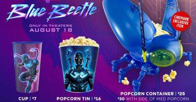 Blue Beetle Popcorn Bucket: Where To Buy the Limited Edition Vessel - comingsoon.net - Where