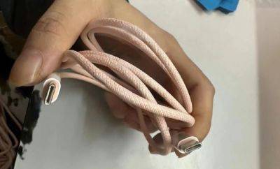 USB-C Cable for iPhone 15 Lineup Leaks to Show a Braided and Color-Matched Design, Similar to MacBook Air - wccftech.com