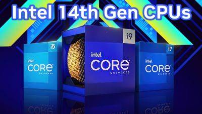 Intel 14th Gen Core i9-14900K, Core i7-14700K, Core i5-14600K CPUs Listed By Retailer - wccftech.com - Usa