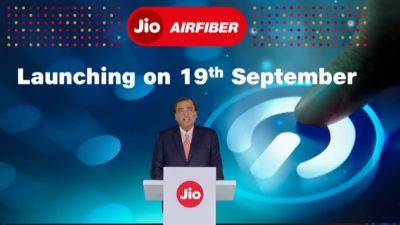 JioAirFiber will launch on Ganesh Chaturthi, reveals Mukesh Ambani during RIL AGM - tech.hindustantimes.com - India - Reveals