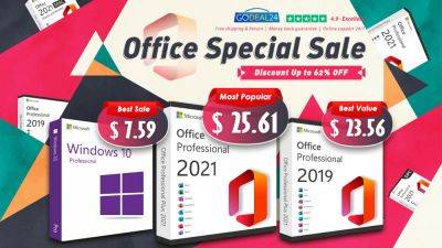 Best Office Sale: Get Lifetime Access To Microsoft Office 2021 For $25.61 And Windows 10 Pro For $7.59 - wccftech.com