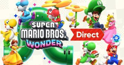 Watch today's Super Mario Bros. Wonder Nintendo Direct here - eurogamer.net - Britain