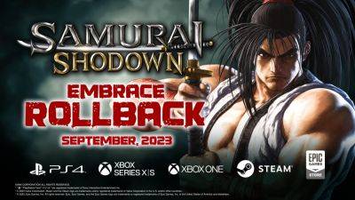 Samurai Shodown rollback netcode update launches in September - gematsu.com - Launches