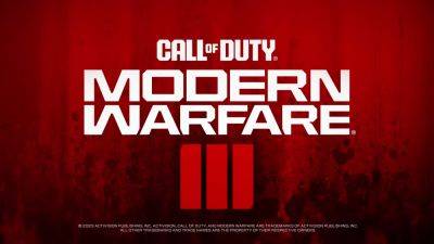 Call of Duty: Modern Warfare 3 Announced, Launches November 10th - gamingbolt.com - Launches