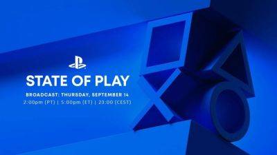 Sony is airing a new State of Play tomorrow, September 14 - destructoid.com - city Tokyo