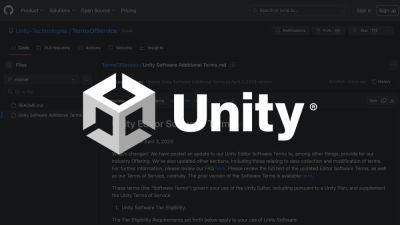 Unity removed terms of service from Github because "views were so low" - gamedeveloper.com