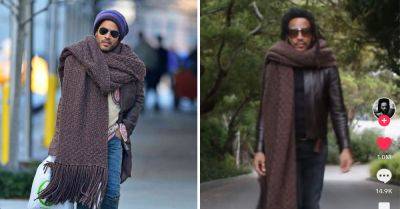 Lenny Kravitz wore his ridiculously huge scarf in debut TikTok - polygon.com