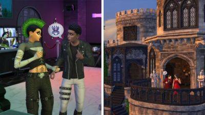 Two new kits for The Sims 4 release tomorrow, adding goth clothing and castle-themed build mode items - techradar.com