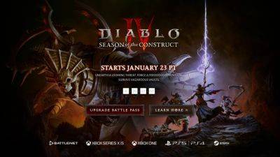 When Does Season of the Construct Begin? Diablo 4 Season 3 Release Date - wowhead.com - Diablo
