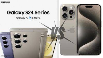 Galaxy Unpacked 2024: Samsung Galaxy S24 Ultra vs iPhone 15 Pro Max - price, specs comparison - tech.hindustantimes.com - South Korea - Eu - state California - county Major - city San Jose, state California