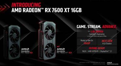 AMD Announces 1440p-Ready 7600 XT Desktop GPU - ign.com - Announces