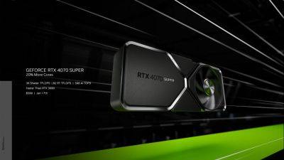 NVIDIA GeForce RTX 4070 SUPER GPU Upgraded With 20% More Cores For $599, Faster Than An RTX 3090 - wccftech.com - Usa