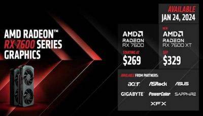 AMD Unveils Its RX 7600 XT At CES 2024, Starting At $329 - mmorpg.com