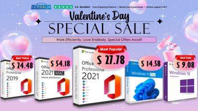 Valentine’s Day Sale Brings You the Hottest Offers on Windows 11 Pro and Office 2021 Pro Plus - wccftech.com