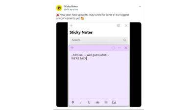 Microsoft’s Sticky Notes to get new features! Fans create social media storm - tech.hindustantimes.com - India