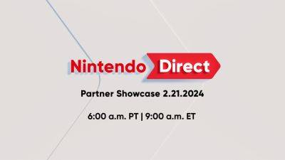 Nintendo Direct Partner Showcase set for February 21 - gematsu.com - Japan