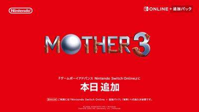 Mother 3 has been added to Switch Online’s GBA catalogue in Japan - videogameschronicle.com - Britain - Japan