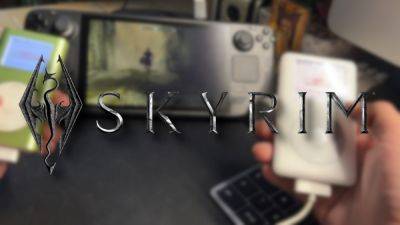 Here’s Skyrim on a Steam Deck, controlled by iPods - destructoid.com
